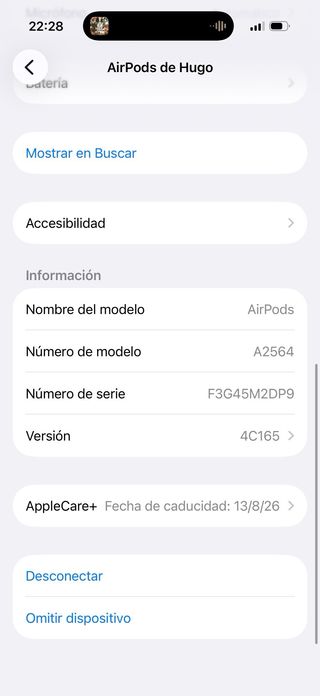 Airpods 3ª Gen Caja y Auriculares