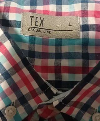 Camisa cuadros TEX Talla L