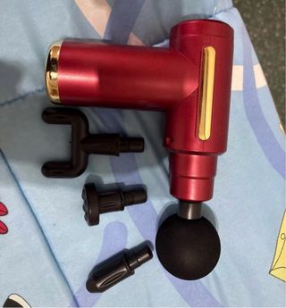 Pistola Masajeadora Roja con Accesorios