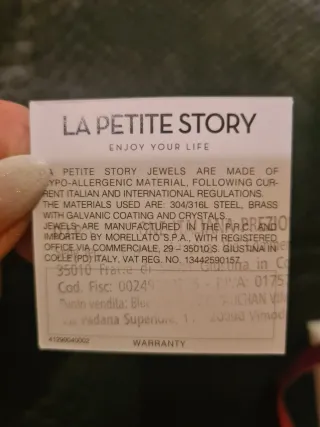 Choker La Petite Story cuore rosso oro