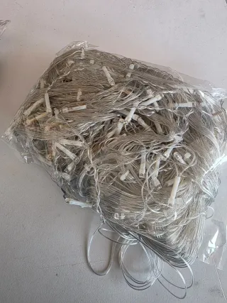 Luces de Navidad Plateadas y Blancas