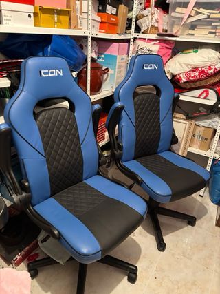 Sillas de escritorio ICON azul y negro
