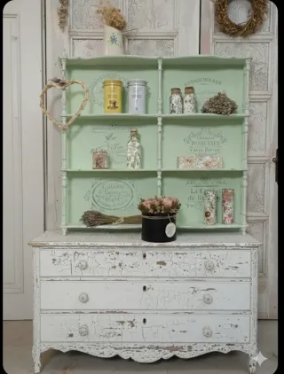 Alacena Estantería Estilo Vintage