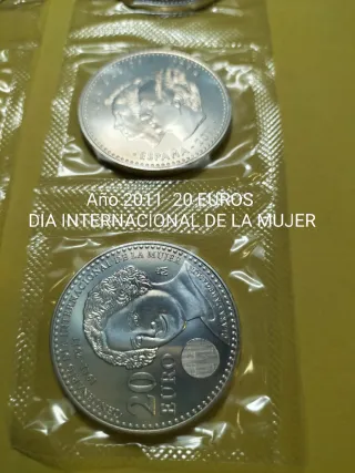 Lote 12 Monedas Plata 20 Euros
