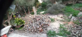 Leña para chimenea o barbacoa