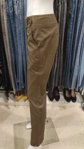 Pantalones Massimo Dutti T.36 Marrones