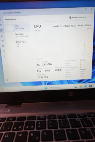 Portatile HP EliteBook I7-7600U 16Gb 512G