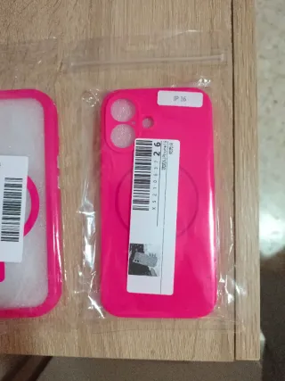 Fundas iPhone 16 Rosa (2 unidades)