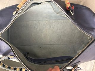 Borsa a spalla Malo blu multicolore