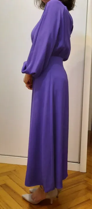 Vestido fiesta Duos Moda morado talla S
