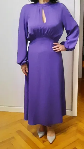 Vestido fiesta Duos Moda morado talla S
