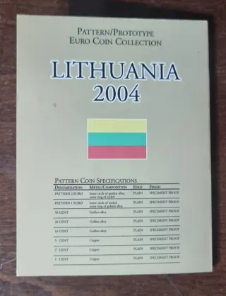 Colecion de euros de prueba de Lituania 2004