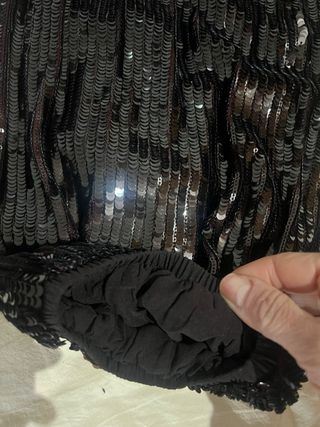 Mono lentejuelas marrón