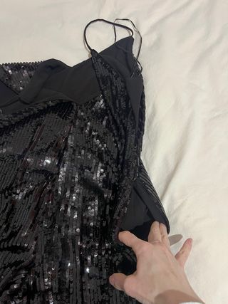 Mono lentejuelas marrón