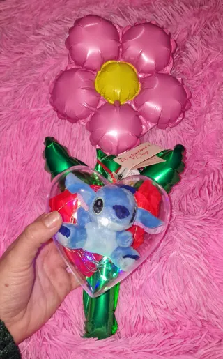 Peluche Stitch Corazón San Valentín