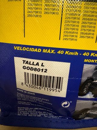 Cadenas Nieve Textiles Goodyear Ultra Grip