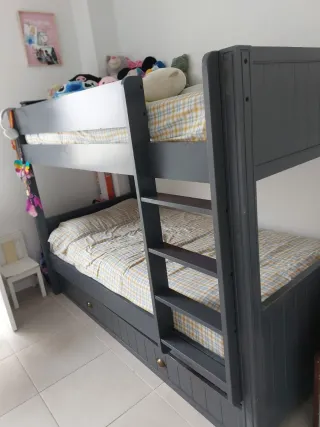 Litera gris Maisons du Monde Modelo NewPort 190x90