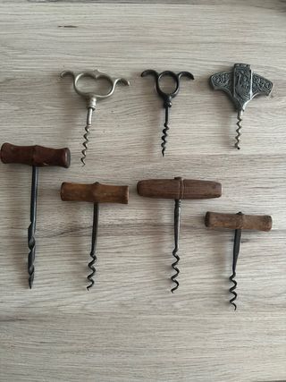 Lote de 7 sacacorchos antiguos