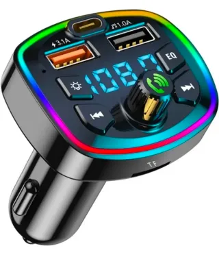 Adaptador Coche Bluetooth/FM USB Tipo C CENICERO