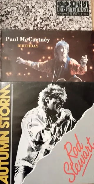 Lote 3 Vinilos George Michael, McCartney, Rod Stew