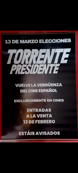 Póster Torrente Presidente Elecciones