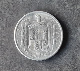 10 CÉNTIMOS DE 1945 EBC DEL CABALLO EBC