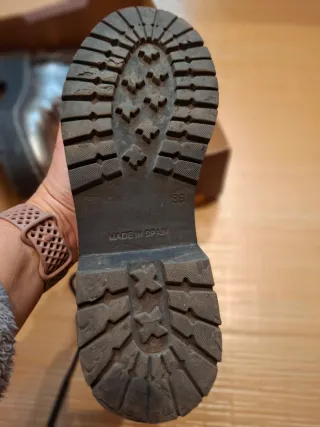 Botas militares plataforma plateadas