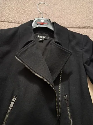 Donna Karan New York Giubbotto Nero Beige Tg S