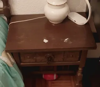 Dormitorio completo madera oscura