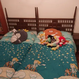 Dormitorio completo madera oscura