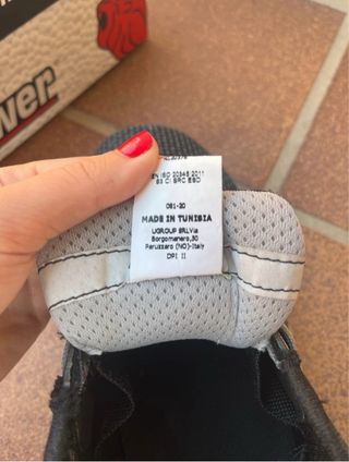 Sneakers da sicurezza uomo nere/grigie