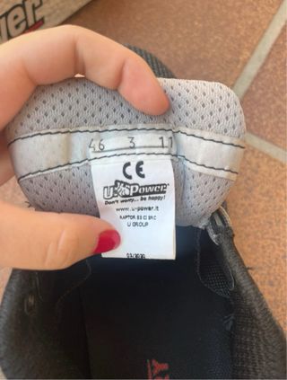 Sneakers da sicurezza uomo nere/grigie