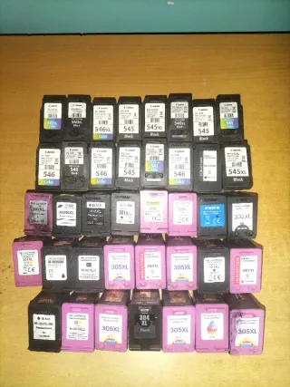 Cartuchos de tinta Canon 540, 541, 545, 546