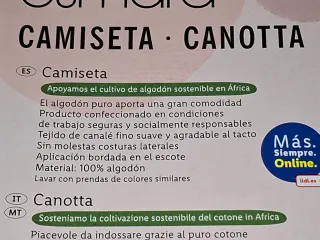 Camiseta Esmara canalé fino XL 50/52