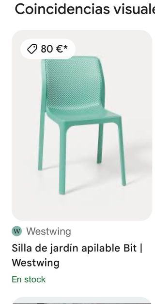 Sillas Nardi Resina Verdes x 15€ en buen estado