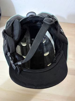 Casco Btwin 500 bici/patinete azul turquesa