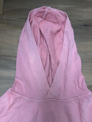 Sudadera corta con capucha rosa Stradivarius