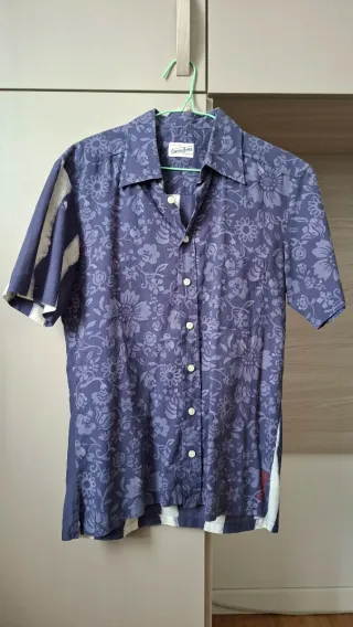 Camicia Guess uomo maniche corte fantasia floreale