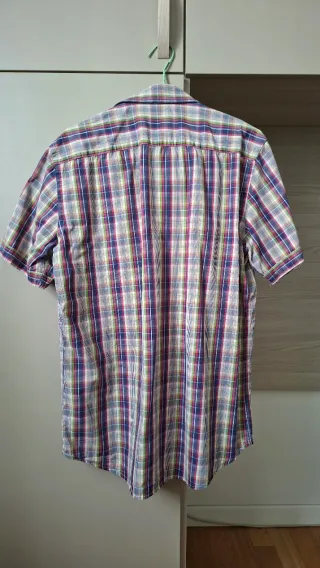 Camicia Carrera Uomo Maniche Corte Multicolor