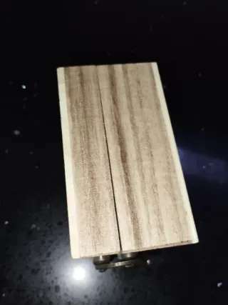 Caja de madera decorada barco pirata