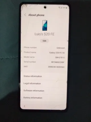 Samsung Galaxy S20 FE 5G