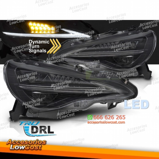 FAROS DELANTEROS PARA TOYOTA GT86 12-21 TUBO LED