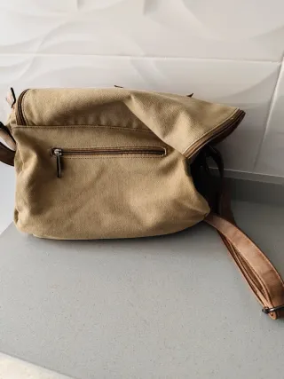 Borsa a tracolla donna beige e marrone