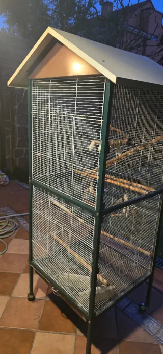 Jaula grande para pájaros