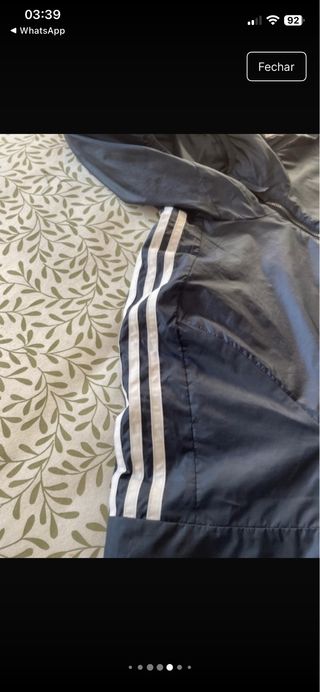 Casaco Adidas Azul Tamanho M
