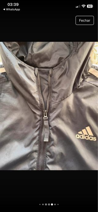 Casaco Adidas Azul Tamanho M