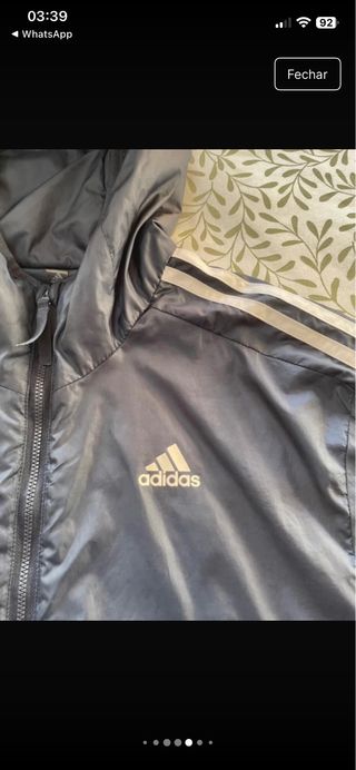 Casaco Adidas Azul Tamanho M