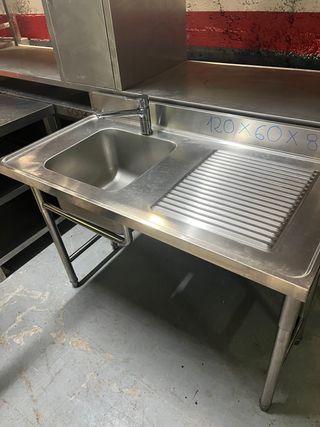 Fregadero industrial acero inoxidable