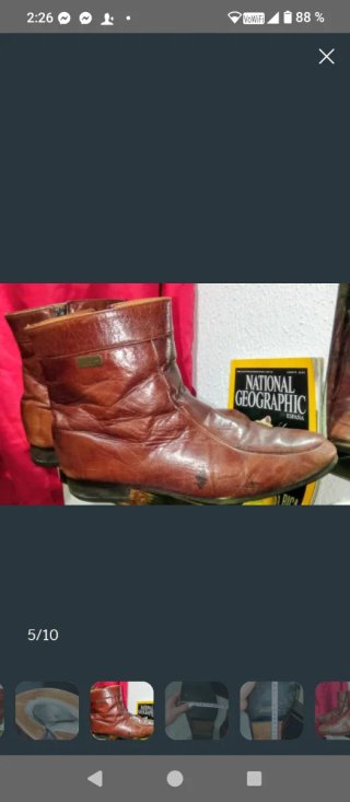 Botines 2 de cuero negros Marcelo hombre