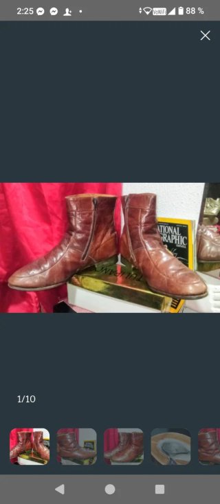 Botines 2 de cuero negros Marcelo hombre